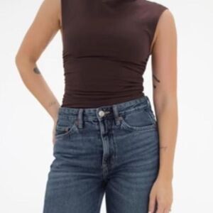 Unbranded Women's Brown and Burgundy Vest